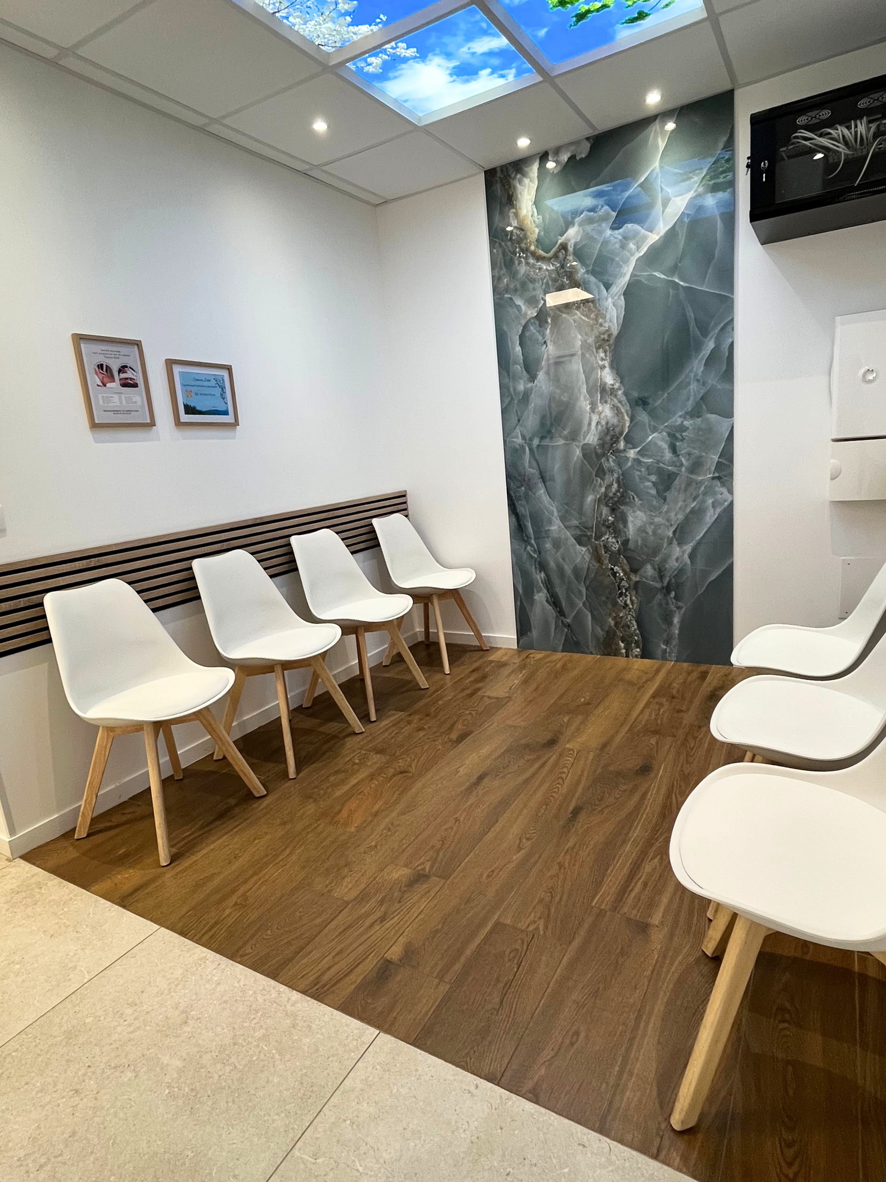 Salle d'attente du cabinet Espace Ekhô